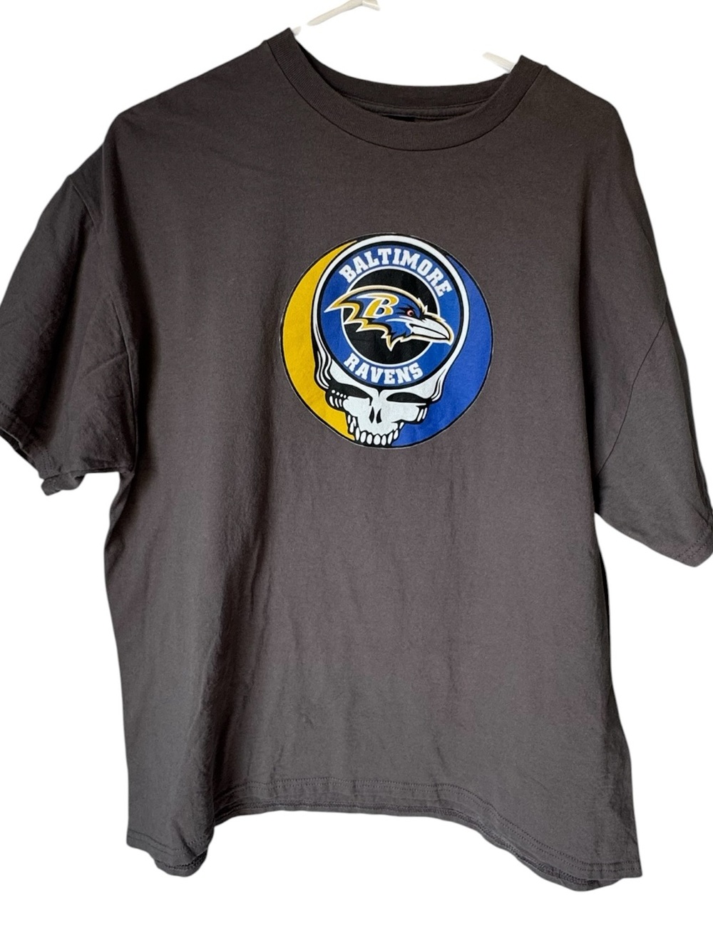 Baltimore Ravens The Grateful Dead NFL Rock Gray Graphic Tee Men’s XL